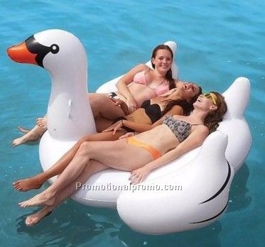 Wholesale PVC inflatable swan float, inflatable giant swan water toys