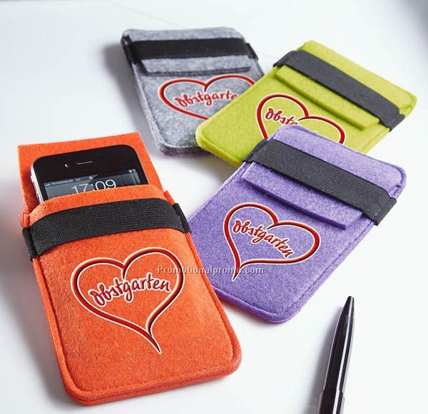 Felt iPhone case with customized logo