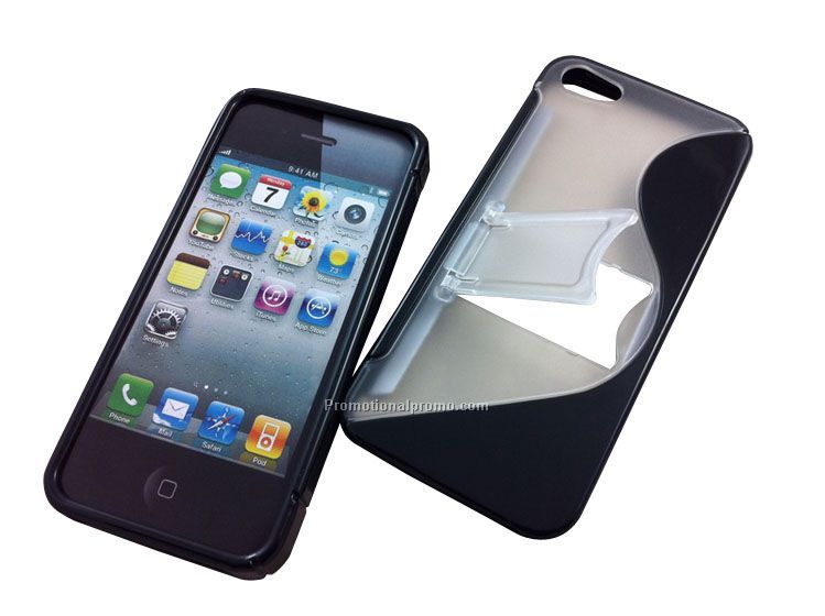 Custom mobile phone case with bracket for iphone 5