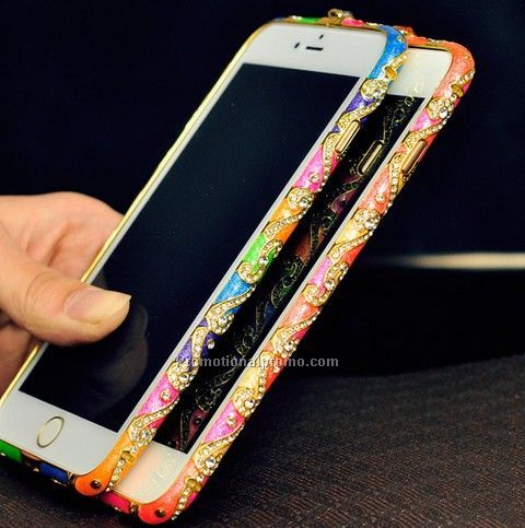 Crystal bumper case for iphone 6 plus