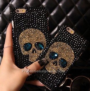 Black full diamond crystal stone case for iphone 6 6 plus