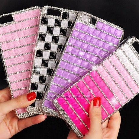 Color crystal diamond stone case for iphone 6 6 plus