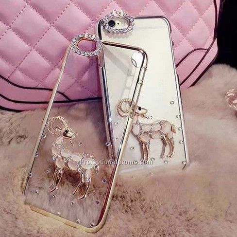 Luxury transparent crystal diamond case for iphone iphone 6