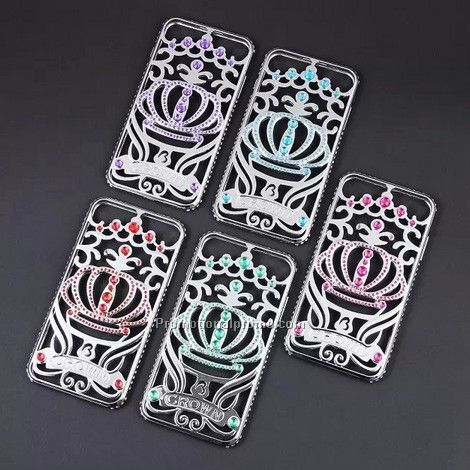 Crystal diamond crown case for iphone 6 6 plus