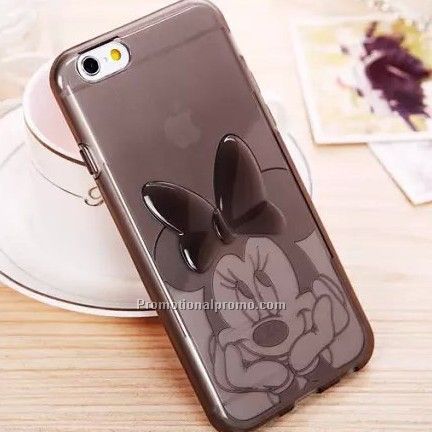 Cartoon silicon case for iphone 6 plus