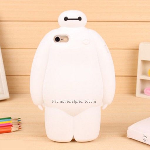 Cartoon baymax soft silicon case for iphone 6 6plus