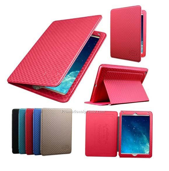 Top quality leather case for ipad air 2, new sttyle bracket case for iapd air