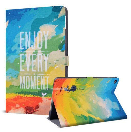 Bracket PU leather case for ipad