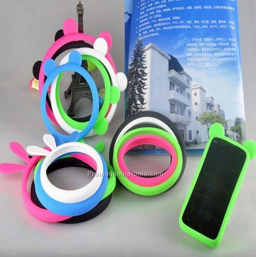 Elastic silicon case for mobile phone