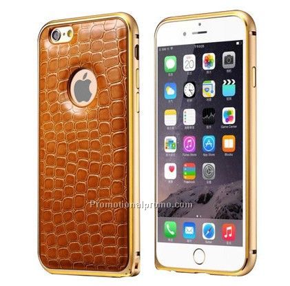 New arrival aluminum leather case for iphone