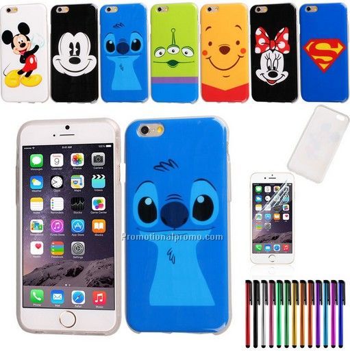Soft TPU cartoon case for iphone