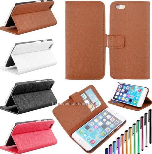 Soft leather case for iphone 6, phone bracket