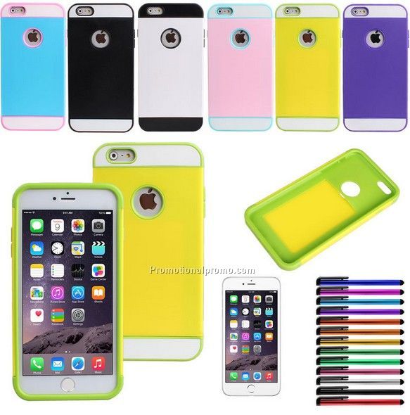 Mixed color hard PC case for iphone 6 plus
