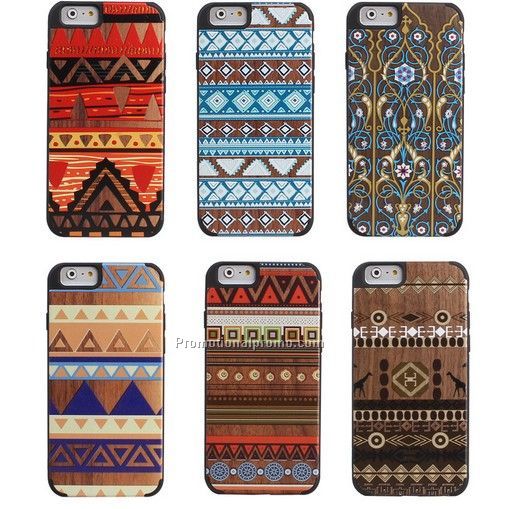 High-end wood case for iphone 6, wooden case cover