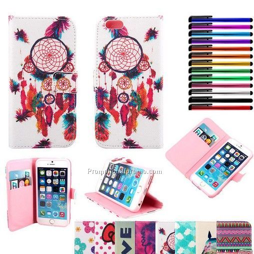 Color PU lleather case for iphone 6 6plus