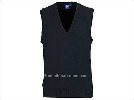 Iron v-neck spencer. PGA rubber badge...