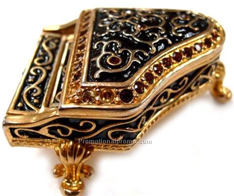 Antique Piano Jewelry Box