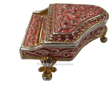 Antique Piano Jewelry Box