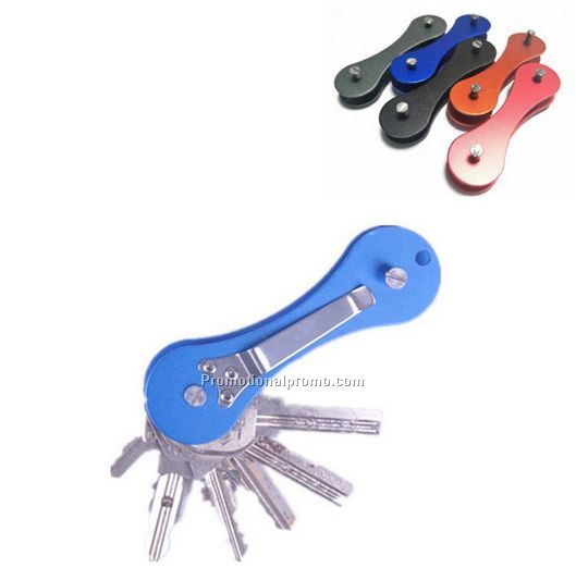 Wholesale metal multifunction key holder with clip, key organizer