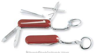 Key ring with pocket knife