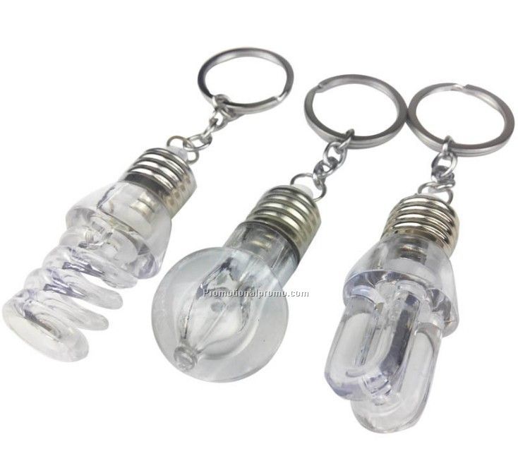 led light bulb keychain
