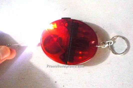 tape measure keychain with1  led light