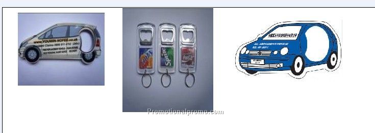 Plastic Bottle Opener Key Ring