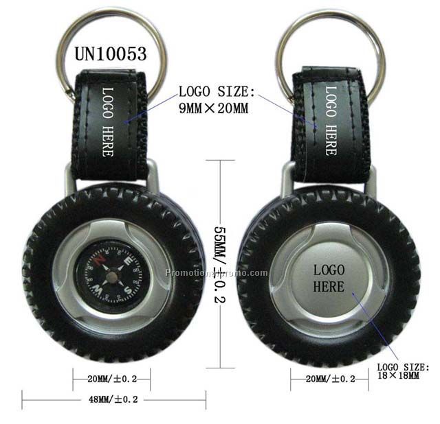Compass Tyre Keychain
