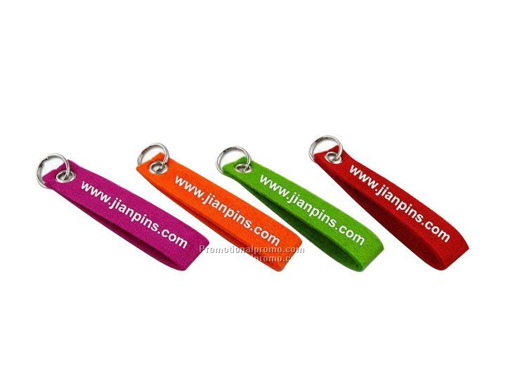 Double layer felt keychain