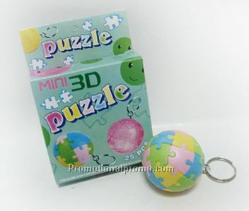 Puzzle Globe Key Chain
