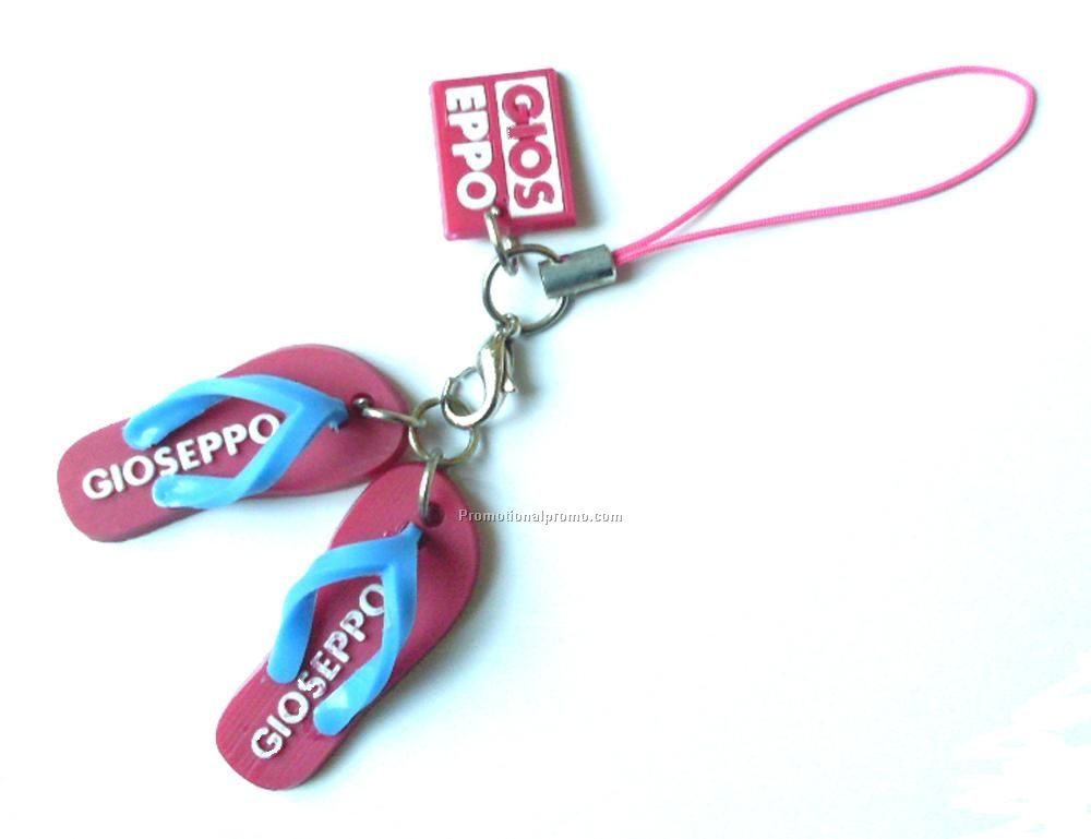 PVC Slippers Keychain