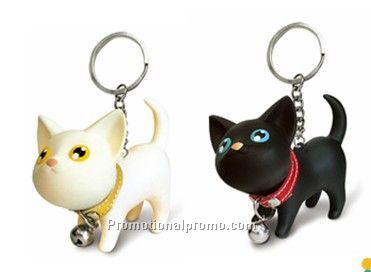 PU and Vinyl Cat Keychain