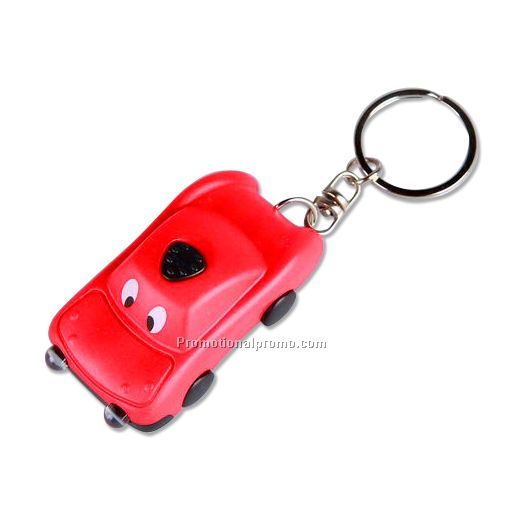Solar car keychain