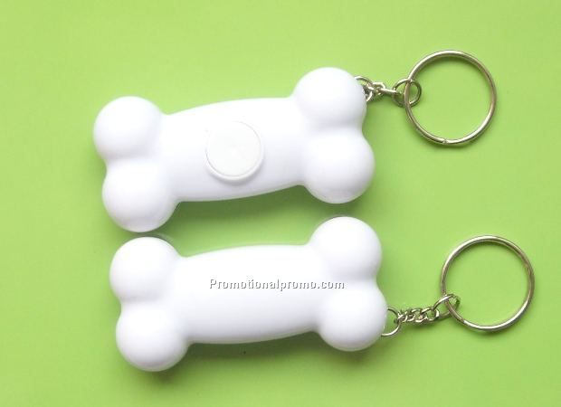 2012 promotional style bone shape led keychain