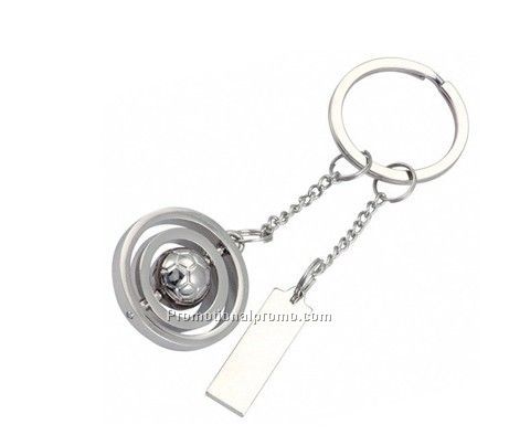 Zinc Soccer Keychain