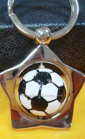 Promotional Zinc Soccer ball Keychain