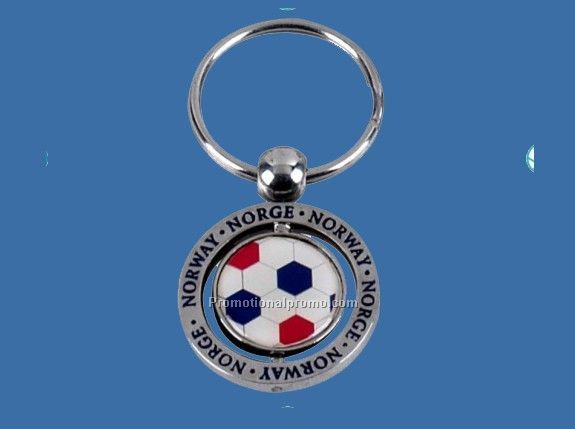Promptional Metal Soccer Keychain
