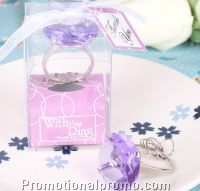 Diamond Ring Keychain;Plastic Diamond Ring Keychain;