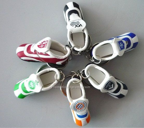 Promotional Soccer shoes keychain