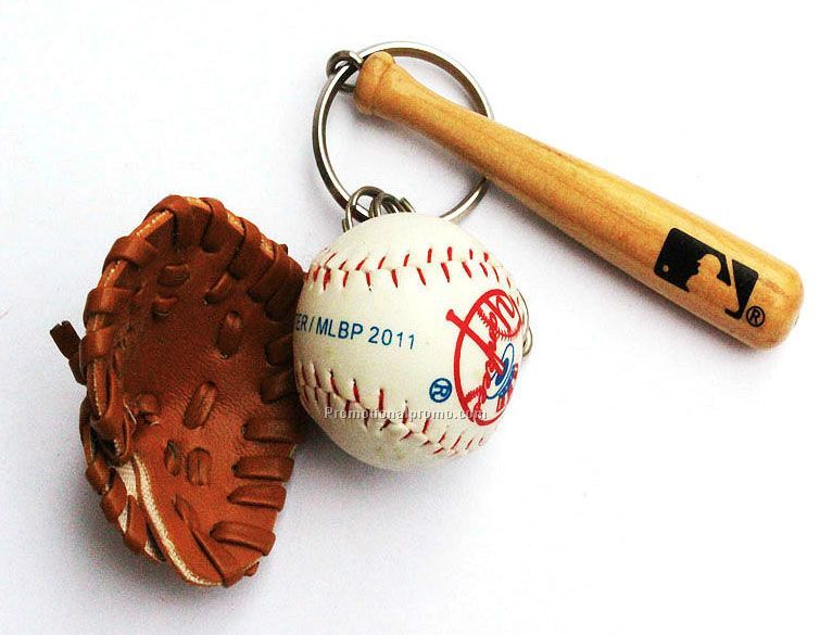 Mini Baseball Glove Key Chain