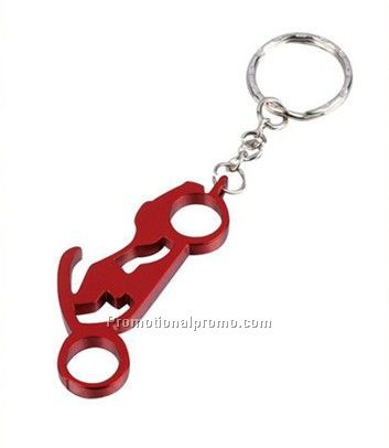 Car aluminum bottle opener keychain