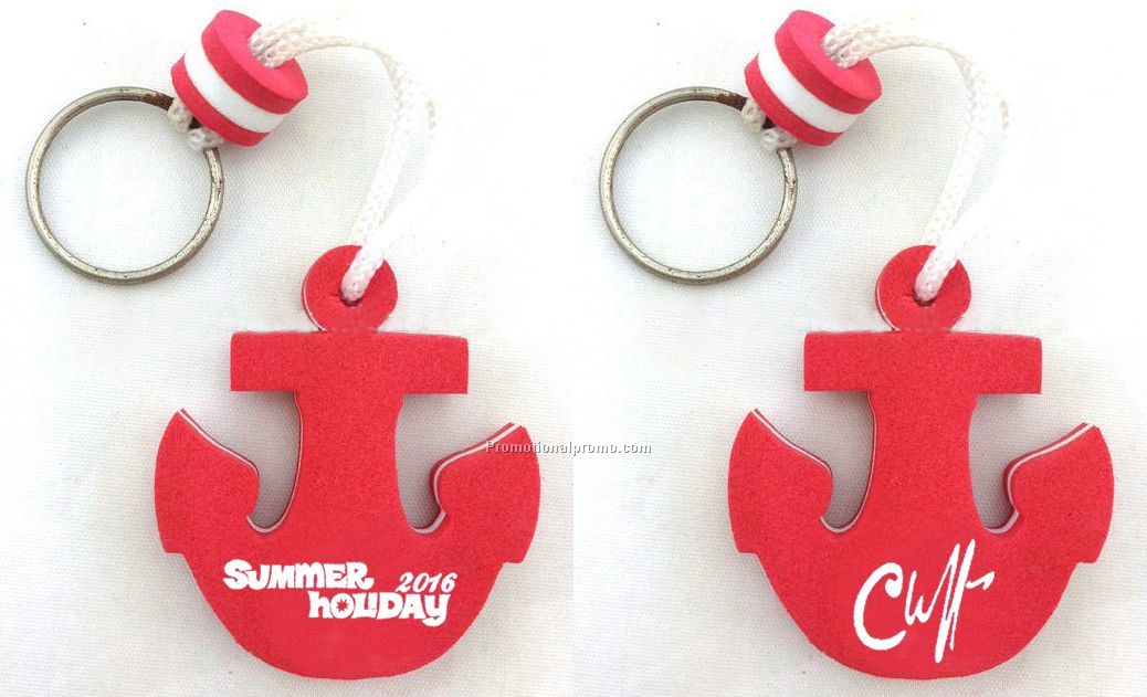 EVA Anchor shaped Floater keychain