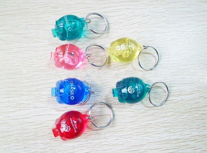 Plastic pig shaped keychains
