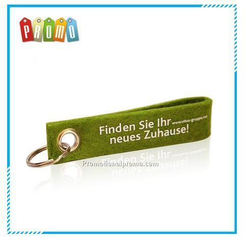 Natural Wool Felt Key Ring, Eco-friendly Wool Felt key chain for promotion