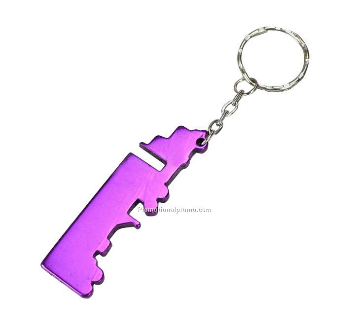 Truck shape bottle opener key chain