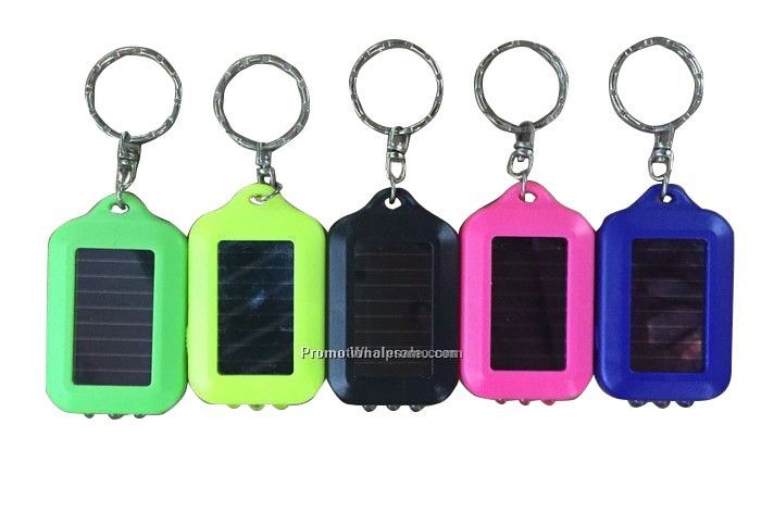 3 LED solar Keychain,Solar LED flashlight,LED key lamp