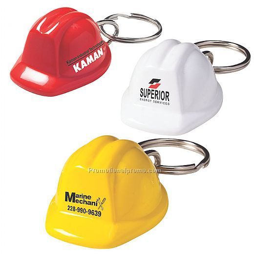 Plastic Mini Hard Hat Keyring