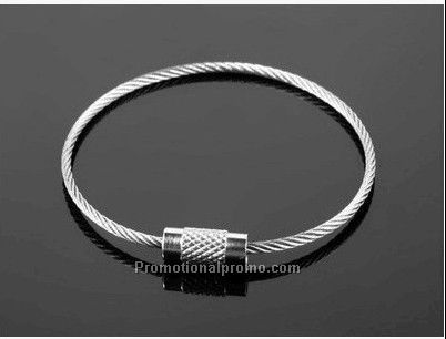 stainless steel wire keyring