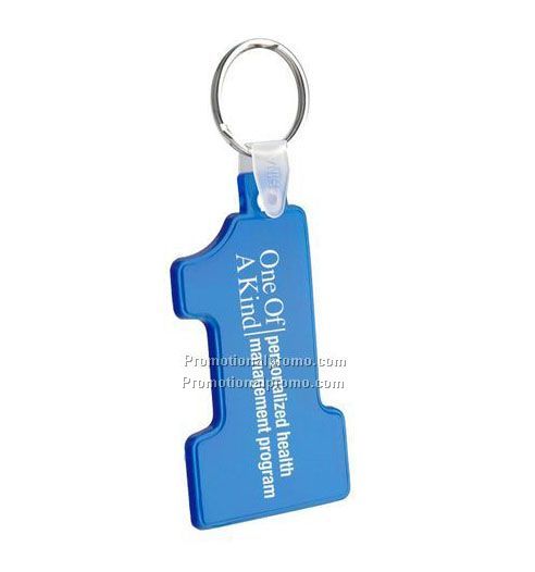 Soft Number One Key Tag