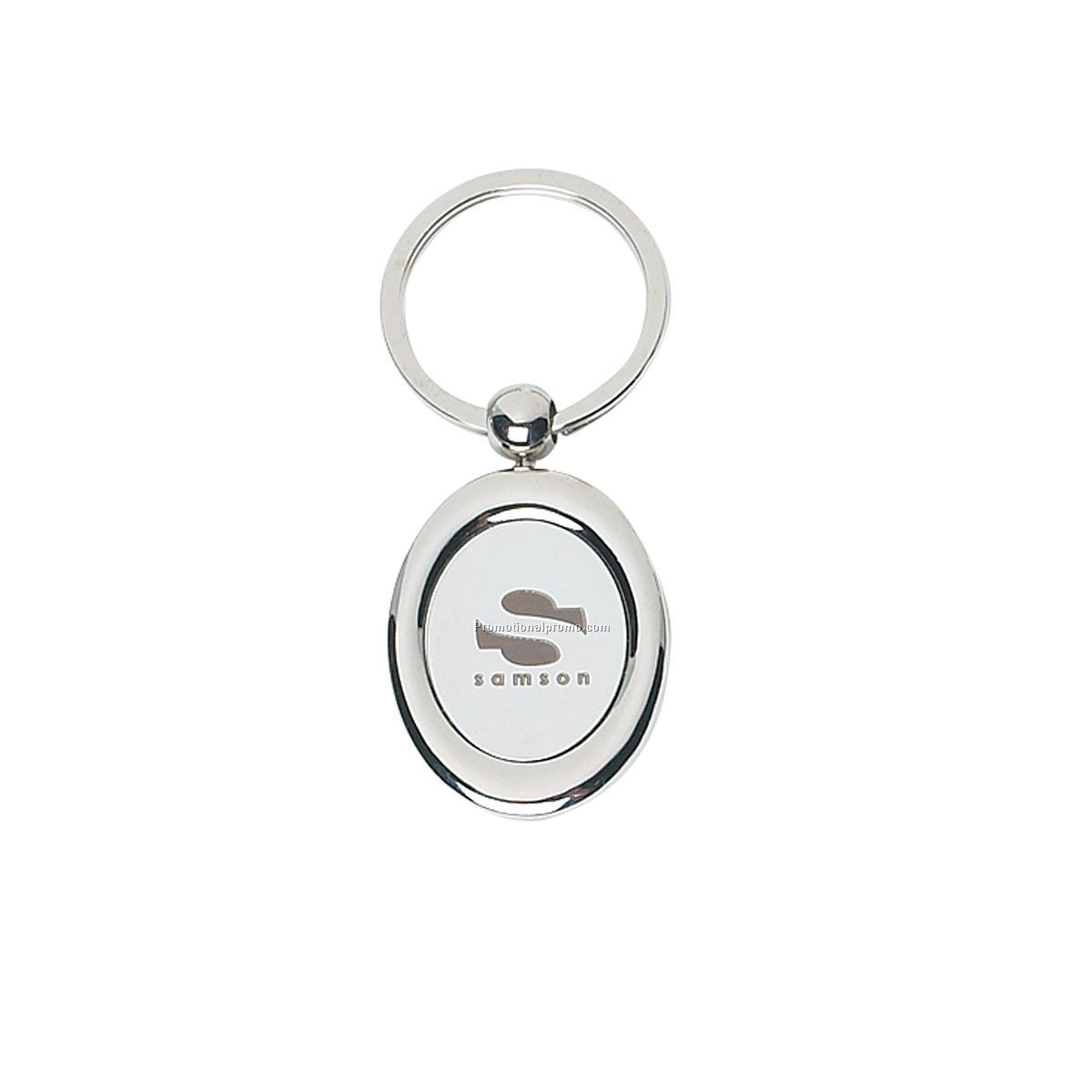 Metal Oval key tag